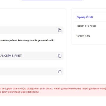 Kredi Kartı İle Ödeme Sorunu