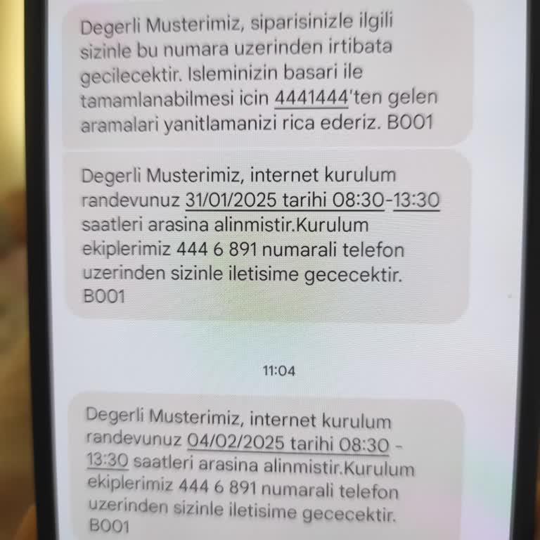 Türk Telekom Müşteri Hizmetleri Randevu Sorunu