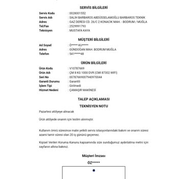 Vestel Çamaşır Makinesi Yağ Kaçırma Sorunu