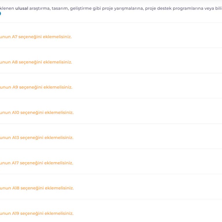 Staj Başvuru Sürecinde Karşılaşılan Teknik Hata
