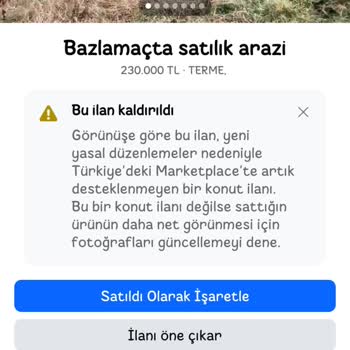 Facebook İlan Yayınlama Sorunu