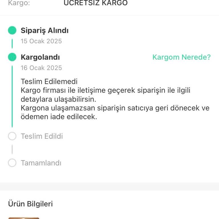 Kayıp Kargo Ve Yetersiz Müşteri Hizmeti Sorunu