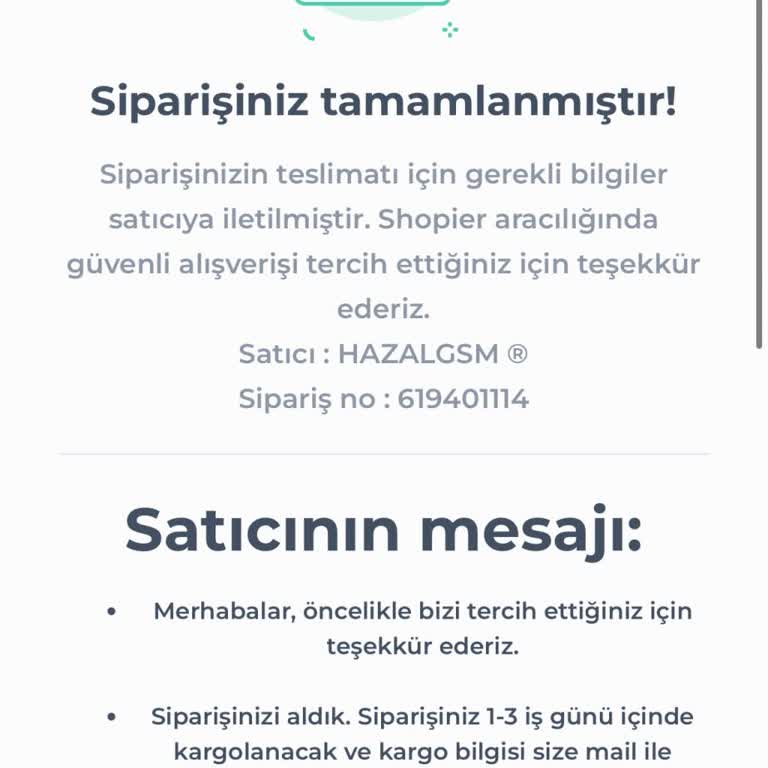 Kayıp Sipariş Ve Ulaşılamayan Satıcı Sorunu