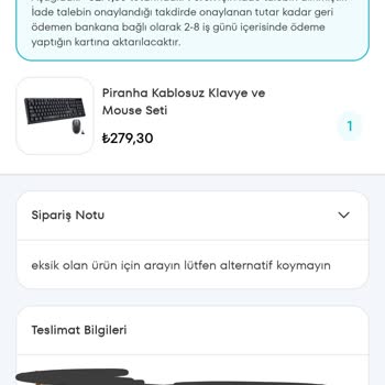 Yanlış Ürün Ve Geciken İade Sorunu