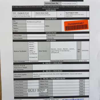 Lenovo Garanti Ve Müşteri Hizmetleri Hayal Kırıklığı