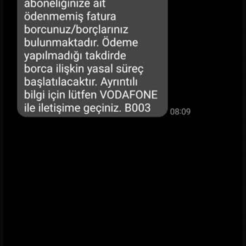 Vodafone'dan Ayrıldıktan Sonra Çıkmayan Borç Ve Ödeme Sorunu