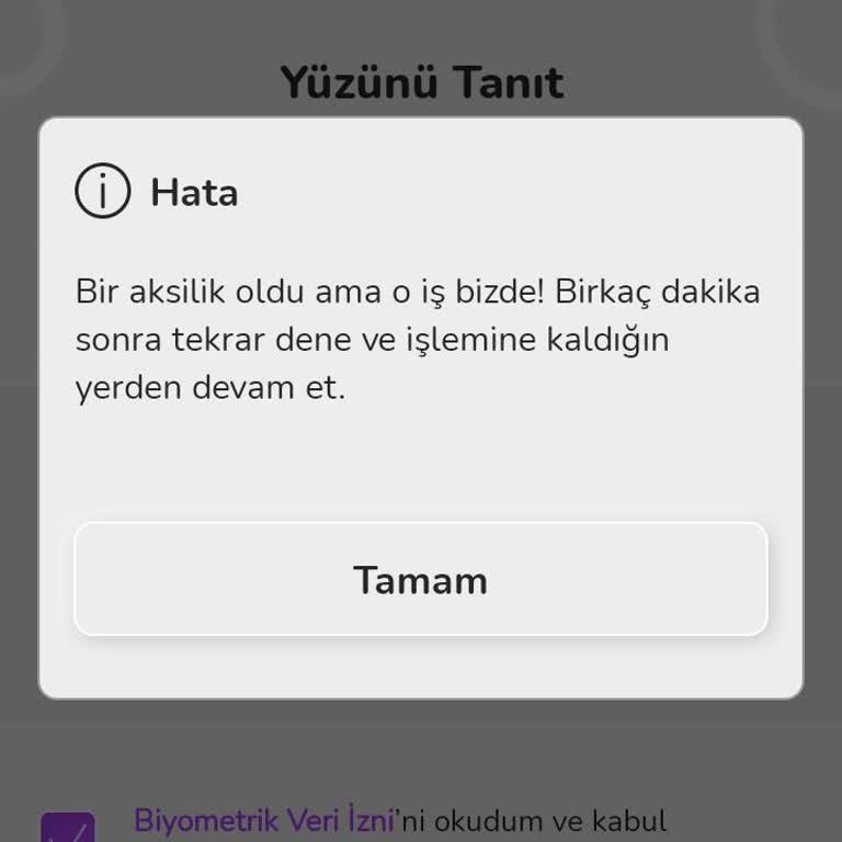 İade Edilmeyen Para Ve Yüz Tanıma Hatası