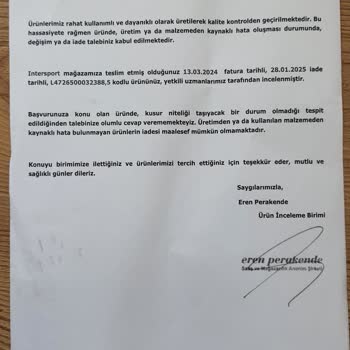 Kalitesiz Ayakkabı Ve Yanıltıcı Müşteri Hizmeti