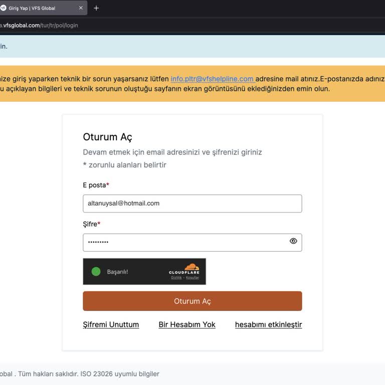 VFS Global Randevu Sorunu Ve Web Sitesi Erişimsizliği