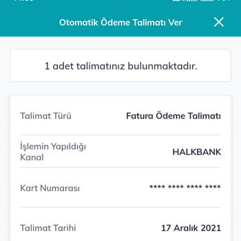 Halkbank Otomatik Ödeme Talimatı İptal Sorunu