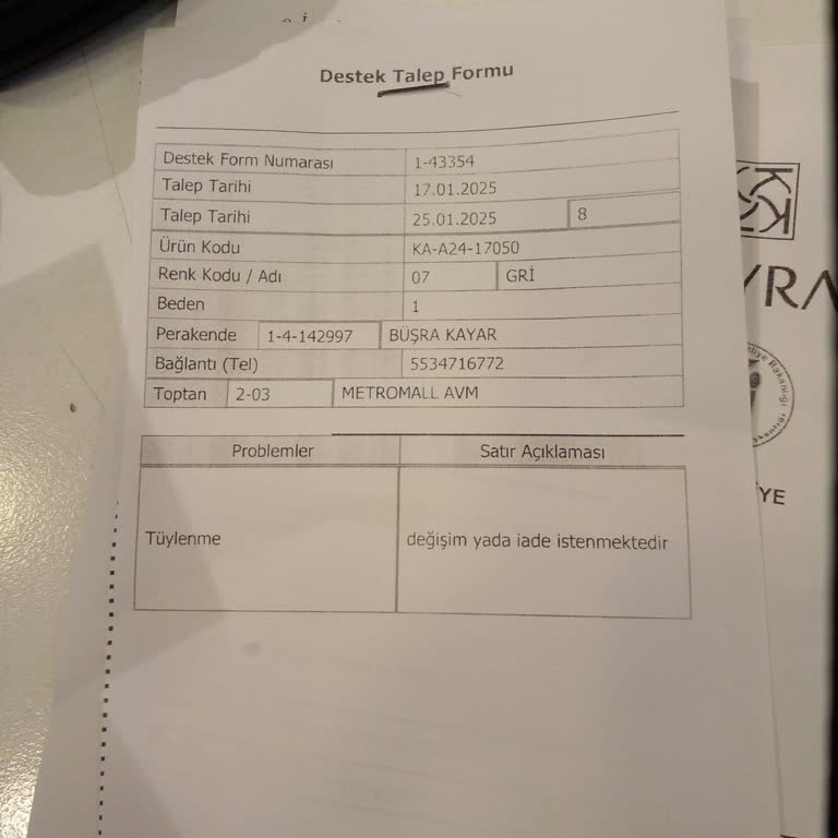 Kaşe Montun Hızla Tüylenmesi Ve Garanti Sorunu