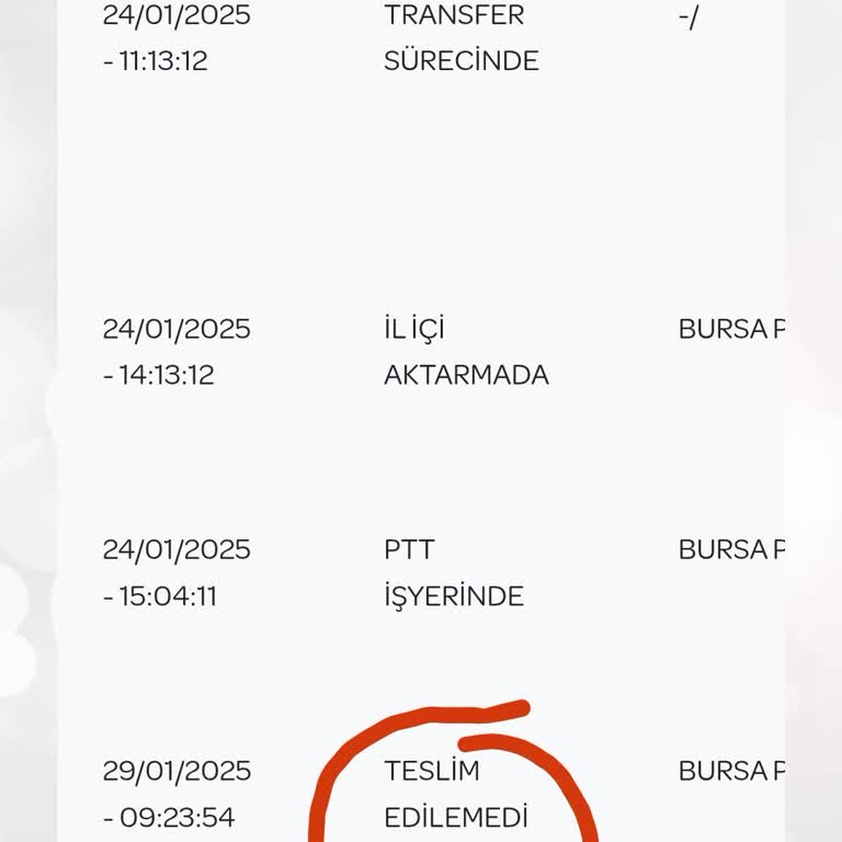 PTT Kargo Yurt Dışı Teslimat Sorunu