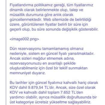 Rixos Tersane Otelinde Fiyat Tutarsızlığı Ve Müşteri Memnuniyetsizliği