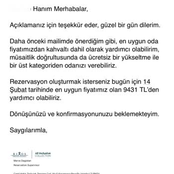 Rixos Tersane Otelinde Fiyat Tutarsızlığı Ve Müşteri Memnuniyetsizliği