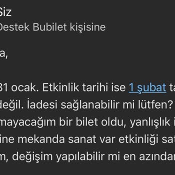 Yanlış Etkinlik Satın Alımında İade Ve Değişim Sorunu