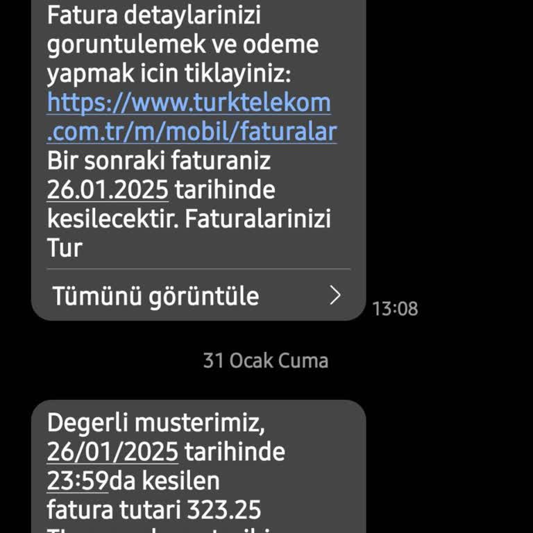 Beklenmedik Fatura Şoku