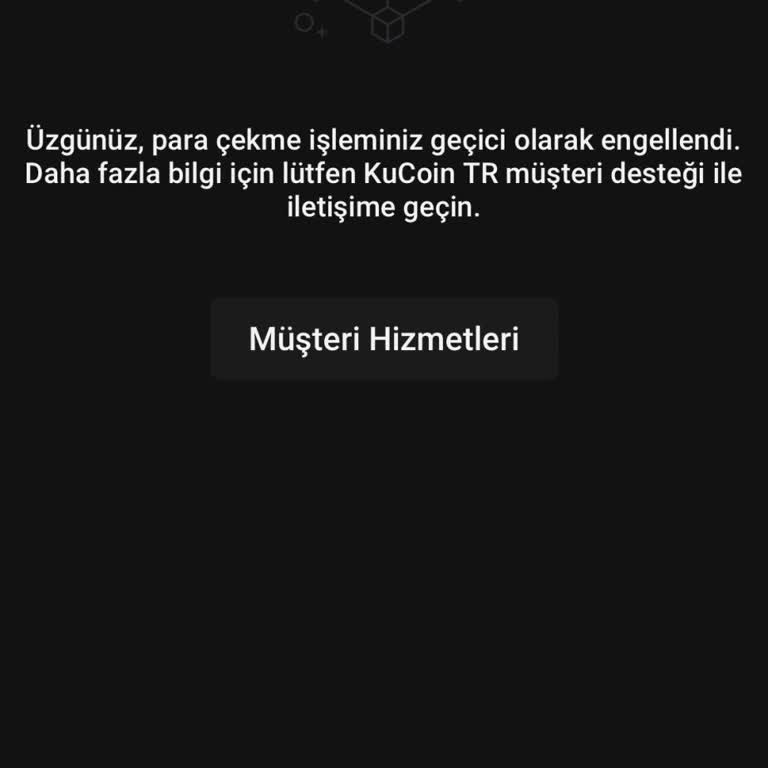 Kucoin'de Hesap Engeli Ve Para Çekme Sorunu!