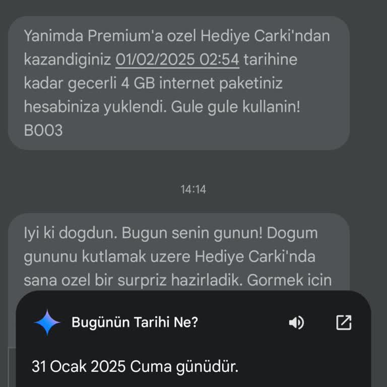 Doğum Günü Hediyesi Hayal Kırıklığı