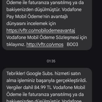 Onaysız Google Subs Satın Alımı Ve Ücret İadesi Talebi