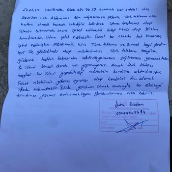 Yanlış Numara Değişikliği Ve Çözüm Sürecindeki Sorunlar