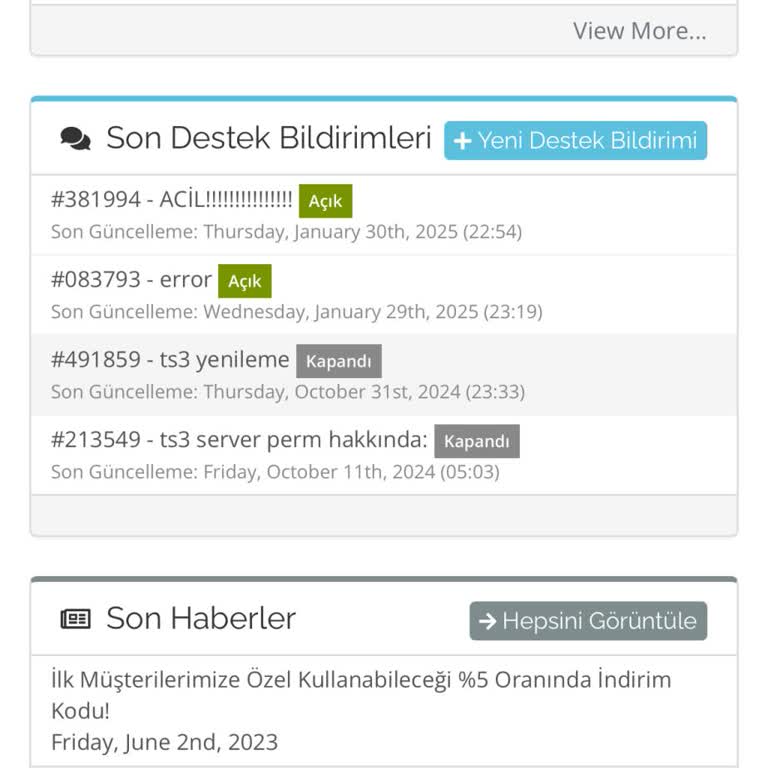 TeamSpeak3 Sunucusuna Erişim Sorunu Ve Yanıtsız Destek Talepleri