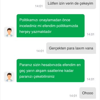Satış Sonrası Para Çekim Sorunu