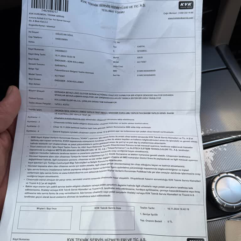 Asus Laptop Servis Sorunları Ve Tutarsızlıklar