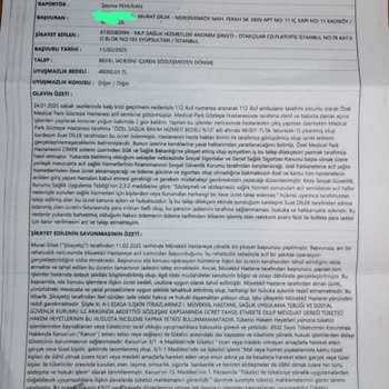 Acil Serviste Fatura Şoku: 48 Bin TL Ücret Talebi