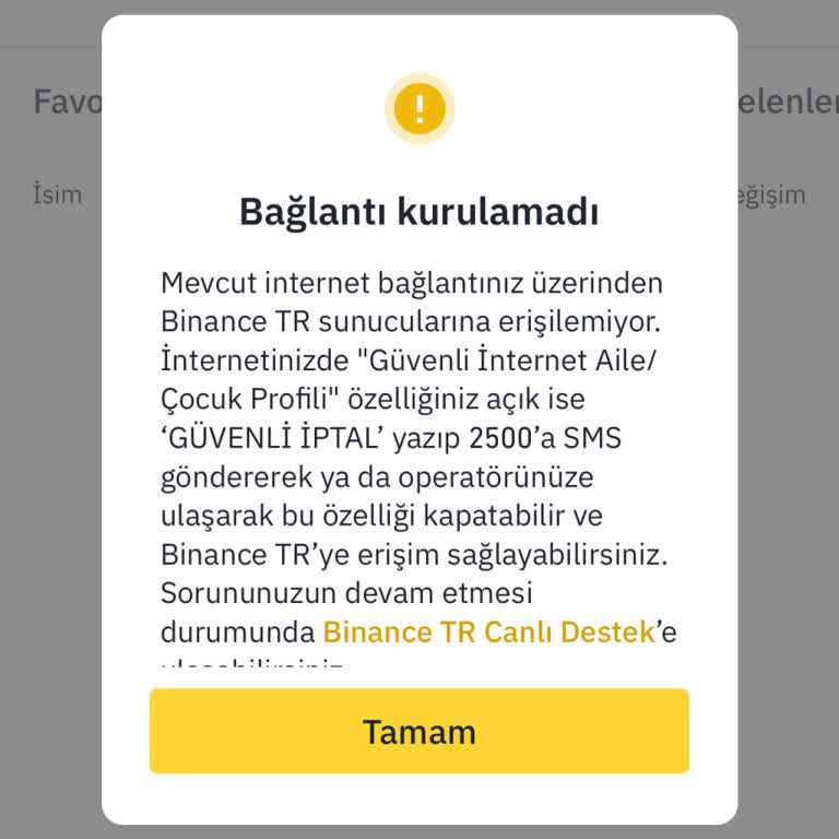 Binance TR İnternet Bağlantı Sorunu: Hesaba Giriş Yapılamıyor!