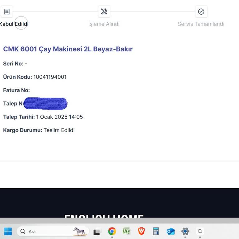 30 Günlük Bekleyiş: Çay Makinem Hala Serviste Değil