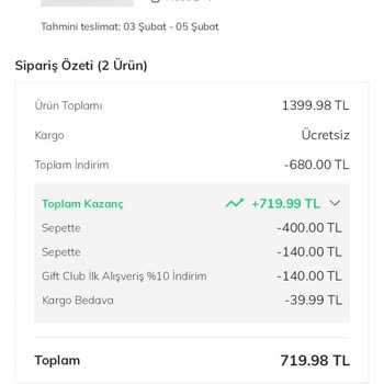 DeFacto Gift Puanı Kullanım Sorunu