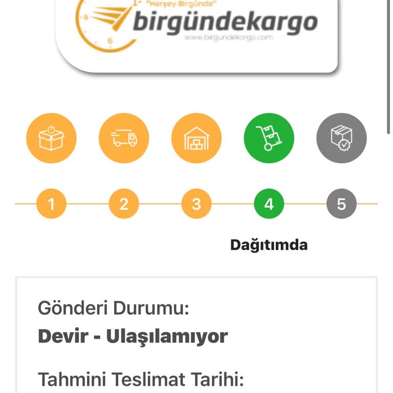 Teslim Edilmeyen Kargo Ve Ulaşılamayan Destek