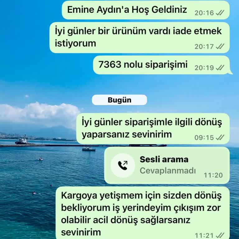 Elbise İadesinde İletişim Sorunu Ve Müşteri Hizmetleri Eksikliği