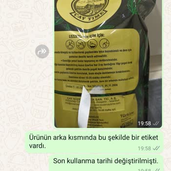 Süzer Çay'dan Tarihi Geçmiş Ürün Ve İade Sorunu