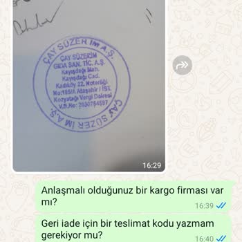 Süzer Çay'dan Tarihi Geçmiş Ürün Ve İade Sorunu