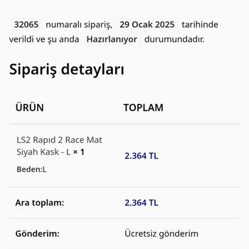 Otodirekt.com Sipariş Verdim Ürün Gelmedi