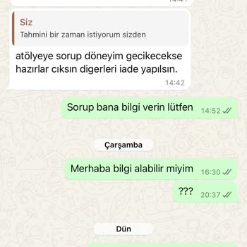 Sipariş Gecikmesi Ve İletişim Sorunları