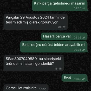 Vivense'den Aldığımız Mobilyalar Tamamlanmıyor!