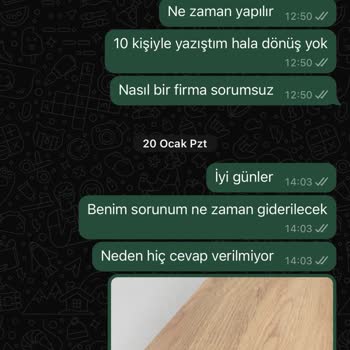 Vivense'den Aldığımız Mobilyalar Tamamlanmıyor!