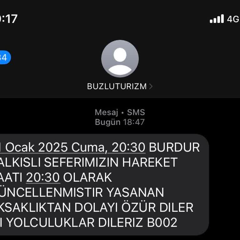 Otobüs Saat Değişikliği Mağduriyeti: Buzlu Firmasından Çözüm Bekliyorum