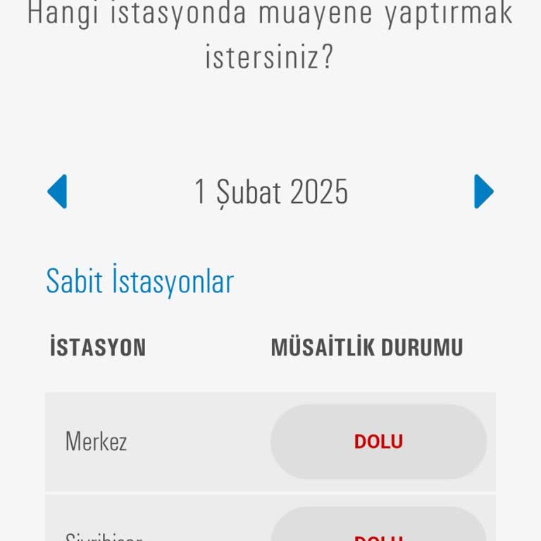 Ticari Araç Muayene Randevusu Sorunu