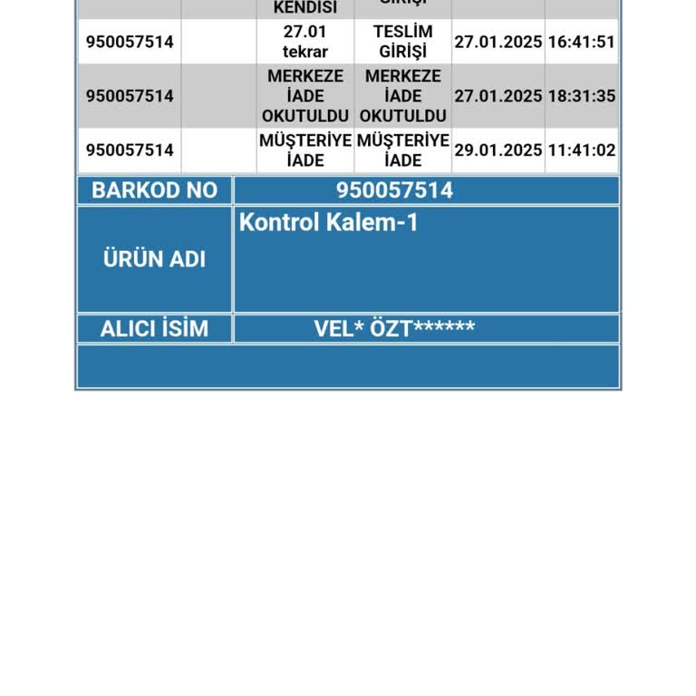 Kargo İadesinde İzinsiz İşlem Sorunu