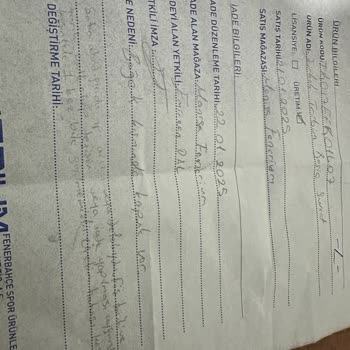 Fenerium Mağazasından Alınan Üründe Hasar Ve İade Sorunu