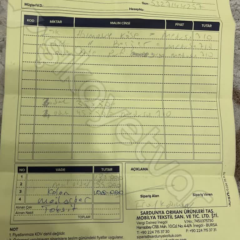 Sardunya Furniture'dan Beklenmedik Fiyat Artışı Ve Hayal Kırıklığı