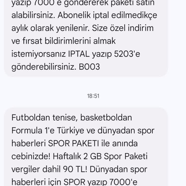 Reklam Mesajlarıyla Bitmeyen Çile
