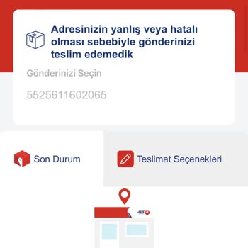 Yanlış Adres Bildirimi Nedeniyle Teslim Edilemeyen Kargo