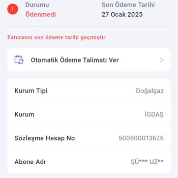İGDAŞ Düzensiz Doğalgaz Faturaları Can Sıkıyor