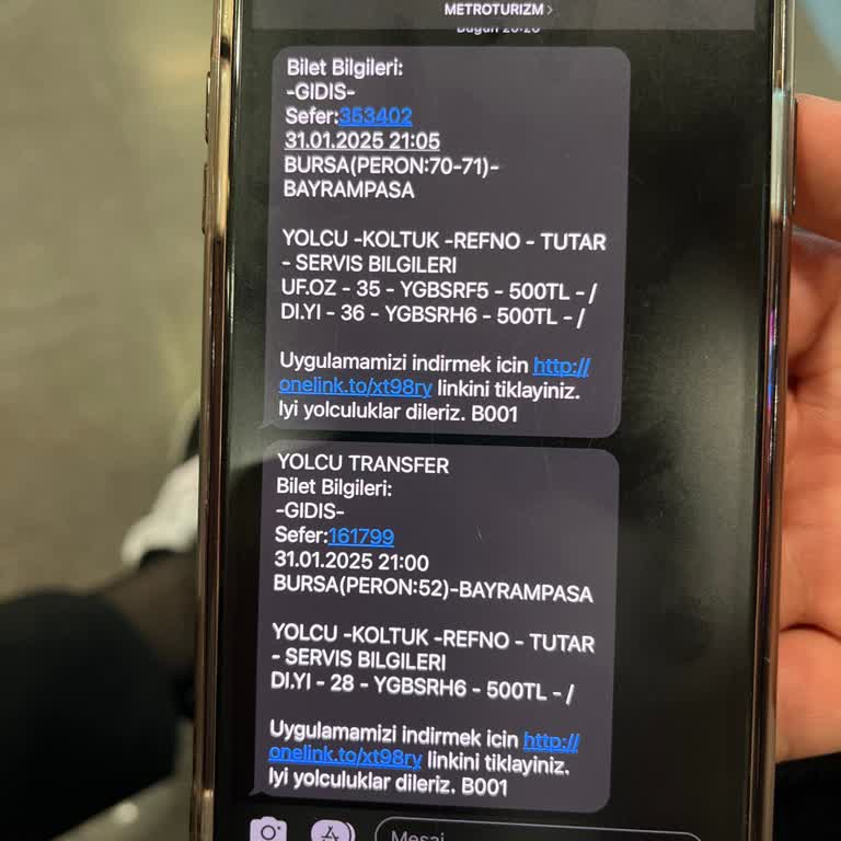 Otobüs Biletinde Yanlış Yönlendirme Mağduriyeti