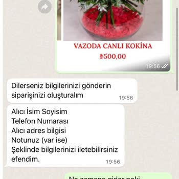 Çiçek Siparişi Teslim Edilmedi