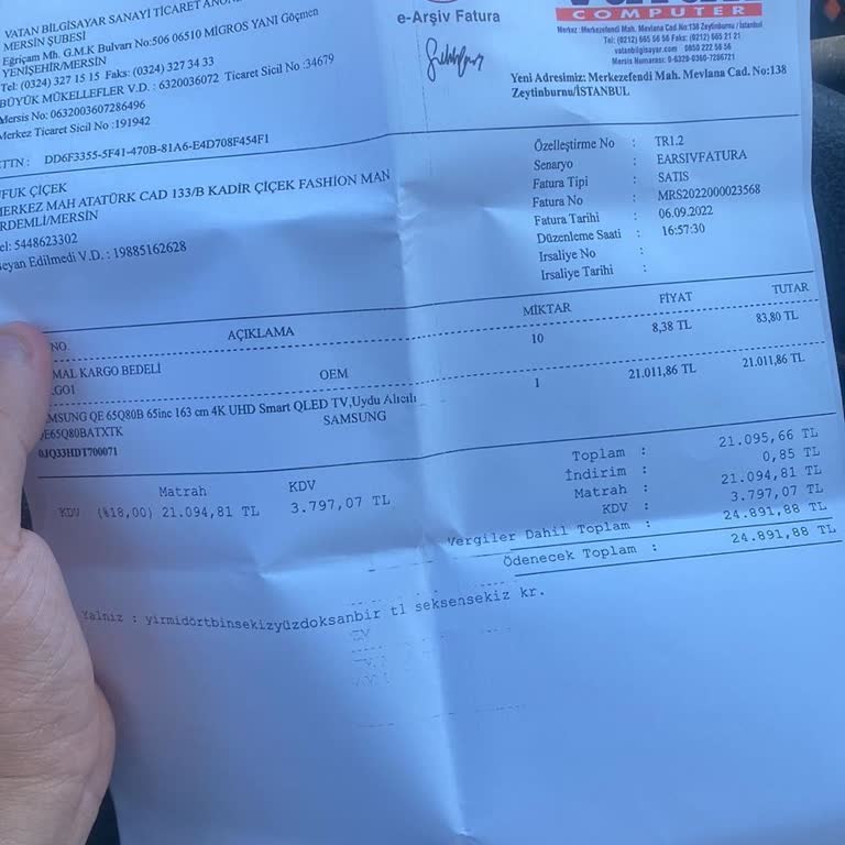 Samsung Televizyonumun Kendiliğinden Bozulan Ekranı